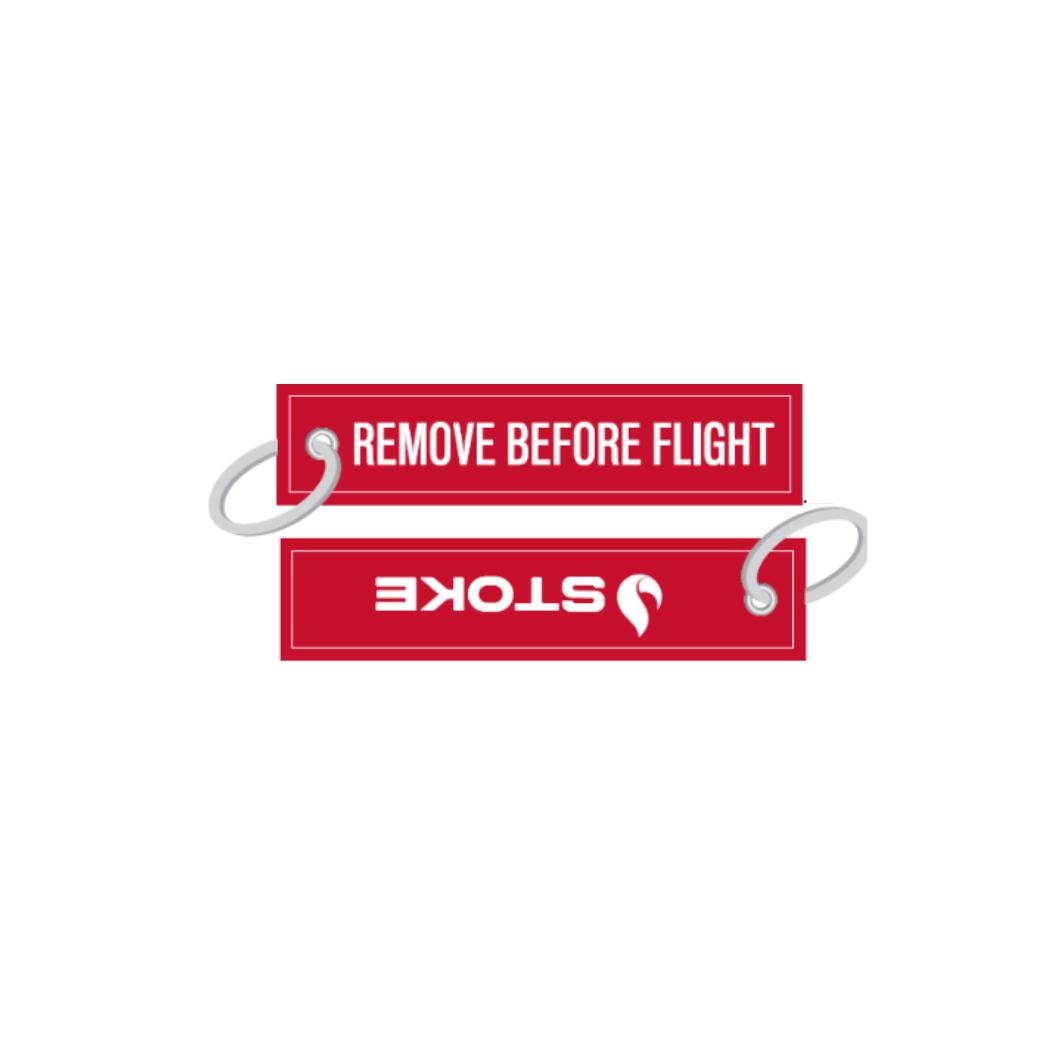 Remove Before Flight Tags in Red and Black